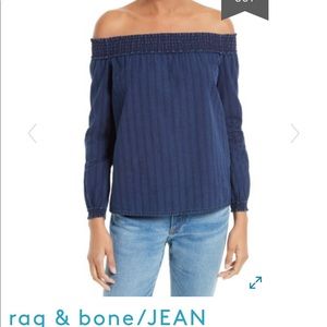 Rag and bone jean off shoulder top